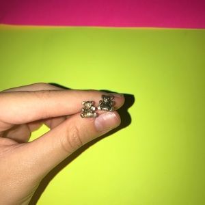 bronze bear earrings